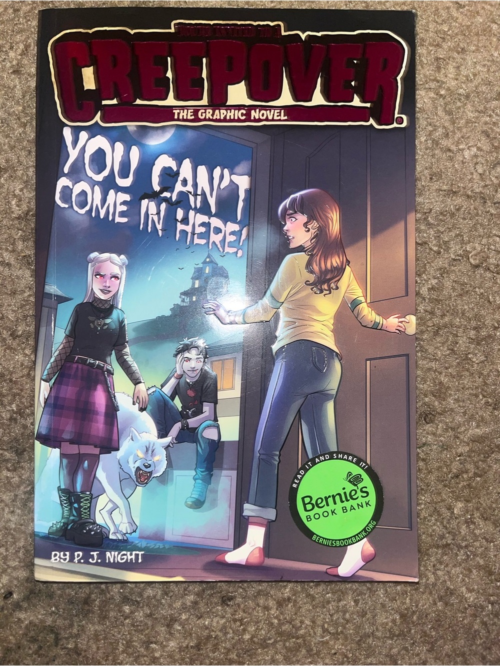 Creepover: You Can't Come In Here! Graphic Novel - Purple & Black Cover